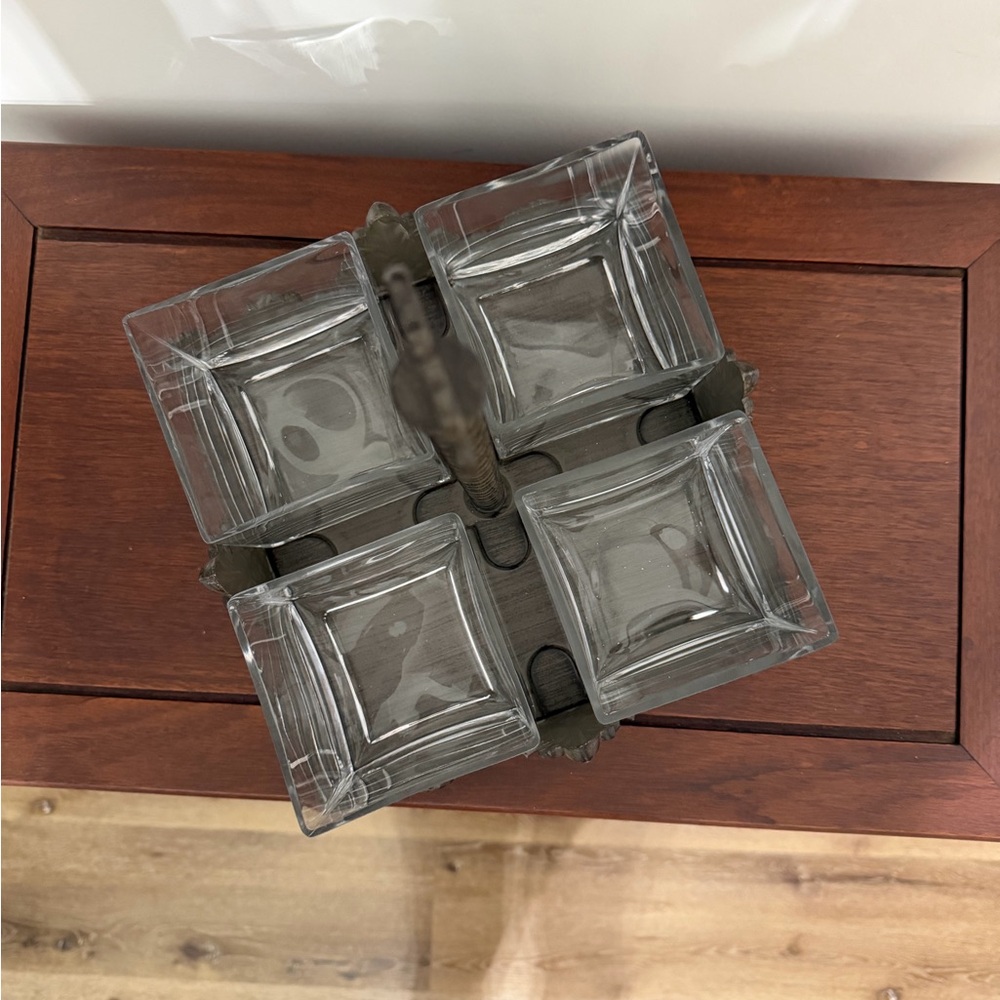 Shannon by Godinger Crystal Flatware Caddy - Picture 2 of 6